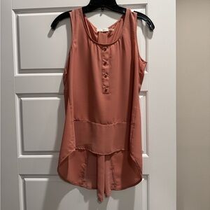 Blu Pepper Sleeveless Tank Top - Coral